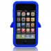 iPhone 3G 3GS - 3D Silicone Penguin Soft Protective Phone Cover Case - Blue